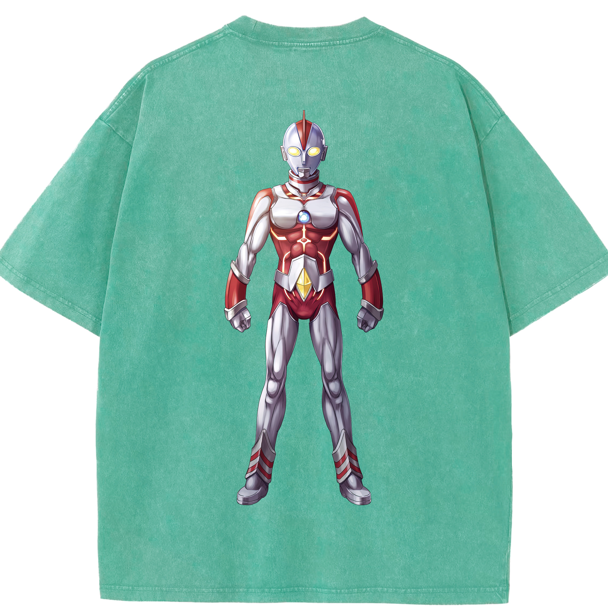 （画像用） ウルトラマン Ultraman 綿100% ヴィンテージ風 半袖Tシャツ（背面プリント）